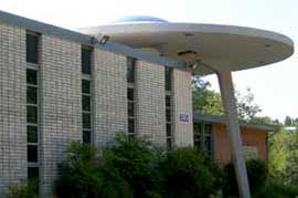 Flying Saucer at the Hyattsville Branch Library, Hayattsville MD