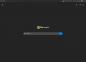 rosoft Edge with a clean New Window